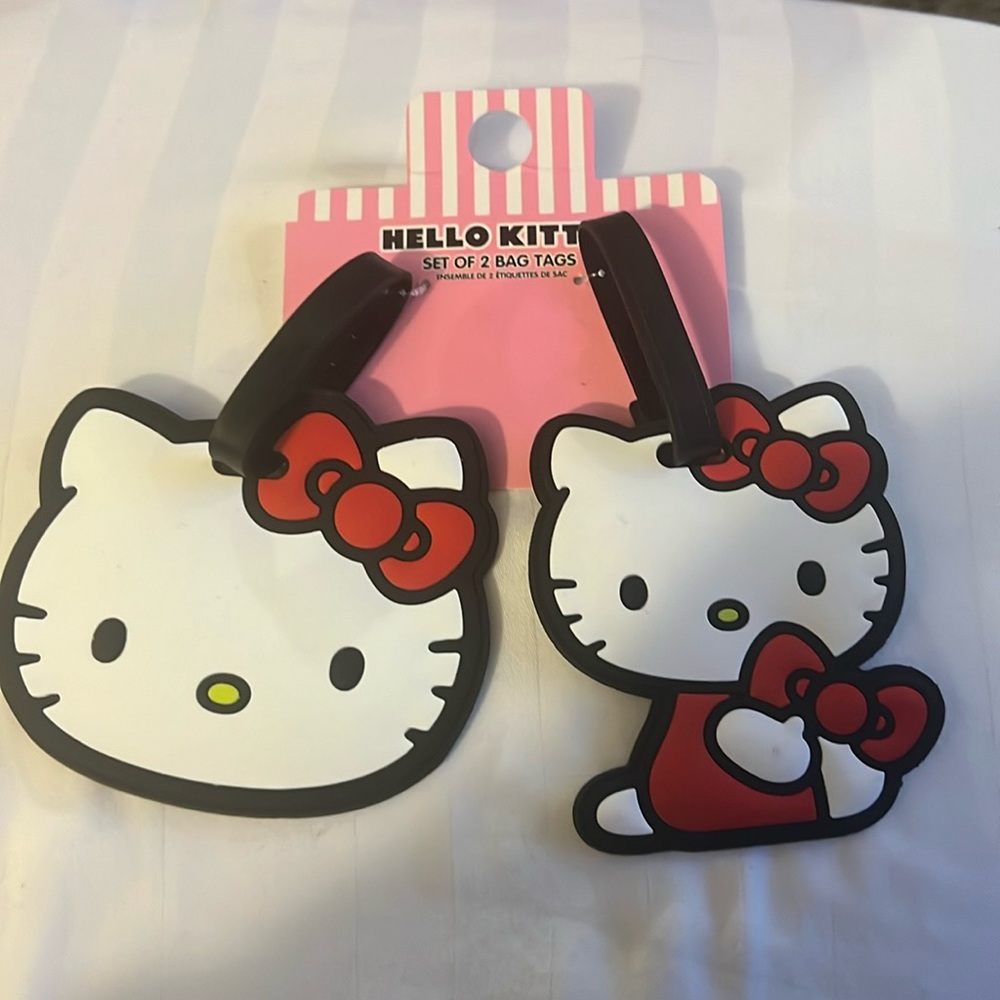 Sanrio Hello Kitty Set of 2 Luggage Bag Tags New With Tags